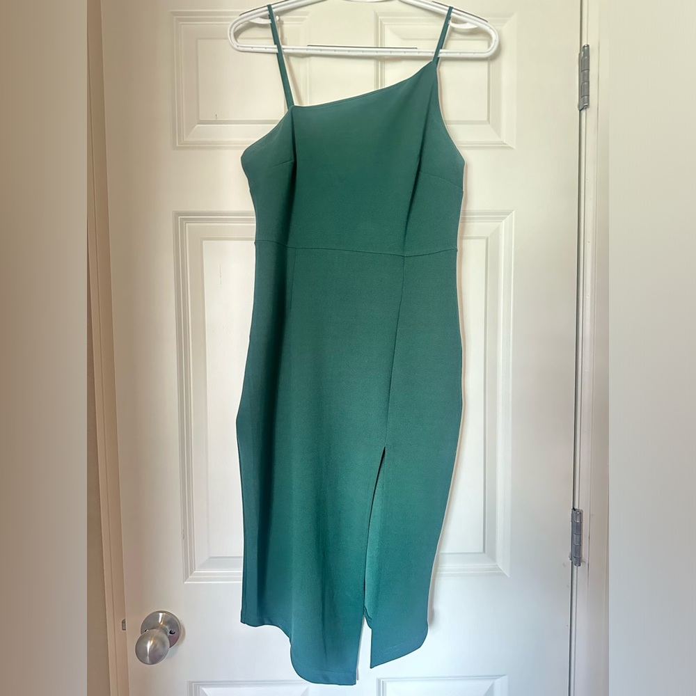 Green Asymmetrical Dress - Size Small